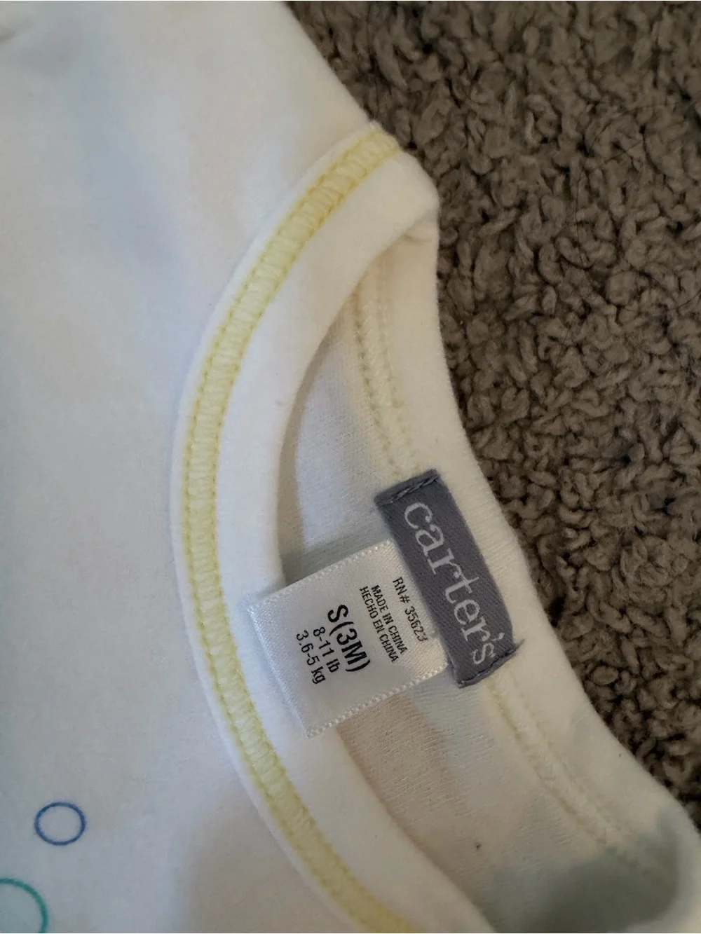 Carter's White & Light Green Baby Bodysuit Duo with Animal Appliqués